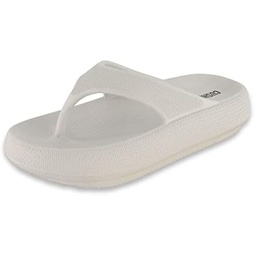 CUSHIONAIRE Womens Fling recovery cloud pool slides sandal with +Comfort