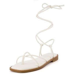 CUSHIONAIRE Womens Virtue lace up sandal +Memory Foam, Wide Widths Available