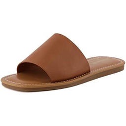 CUSHIONAIRE Womens Spicy slide Sandal with Memory Foam
