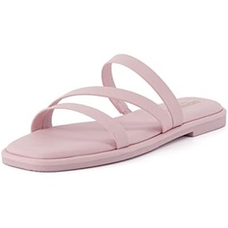 CUSHIONAIRE Womens Treat slide sandal +Memory Foam, Wide Widths Available