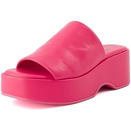 CUSHIONAIRE Womens Spin one band platform sandal with +Memory Foam