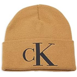 Calvin Klein Men`s Oversized Silicone Logo Beanie Hat