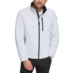 Mens Sherpa Lined Classic Soft Shell Jacket