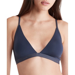 Womens Form To Body Lightly Lined Triangle Bralette QF6758