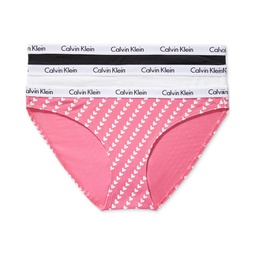 Womens Carousel Cotton 3-Pack Bikini Underwear QD3588