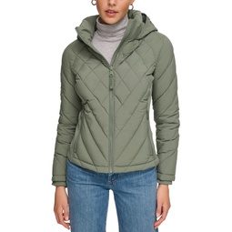 Womens Side-Panel Hooded Packable Puffer Coat Created for Macys