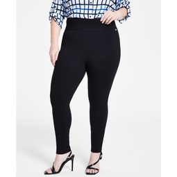 Plus Size Pull-On Skinny Compression Pants