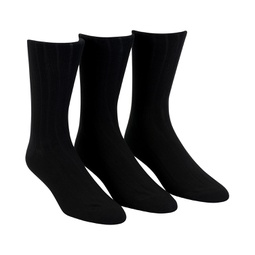 Mens 3-Pack Soft Touch Ribbed Socks
