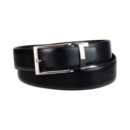 Men's Two-In-One Feather Edge Reversible Dress Belt