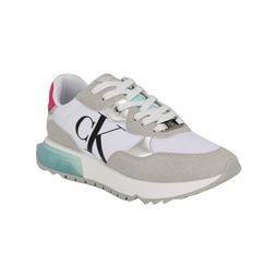 Womens Magalee Casual Logo Lace-up Sneakers