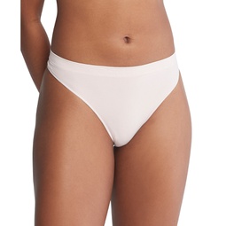 Womens Bonded Flex Mid-Rise Thong Underwear QD3958