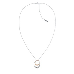 Womens Two-Tone Stainless Steel Necklace