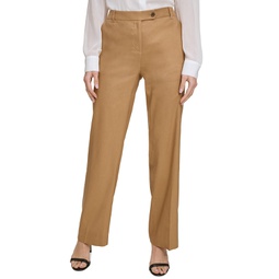 Womens Extended Button Tab Pants
