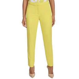 Womens Waist-Tab High-Rise Pants