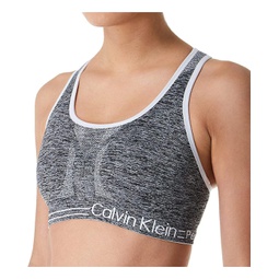 Womens Calvin Klein Performance Moisture Wicking Medium Impact Reversible Seamless Sports Bra