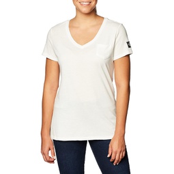 Womens Calvin Klein Short Sleeve Cropped Logo T-Shirt