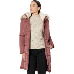 Calvin Klein Walker Puffer with Chest Zip and Faux Fur Trim