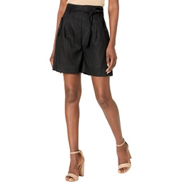 Womens Calvin Klein Shorts with Button Detail and Belt