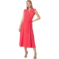 Womens Calvin Klein Double Breasted A-Line Midi Dress