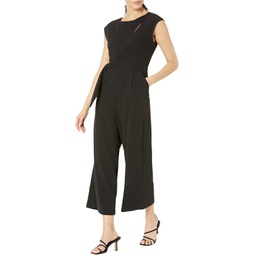 Calvin Klein Jumpsuit with Keyhole & Knotted Side Detail