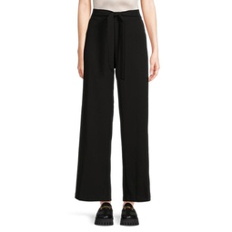 High Rise Belted Wide Leg Pants
