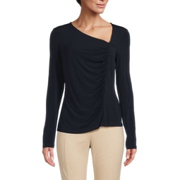 Ruched Asymmetric Top