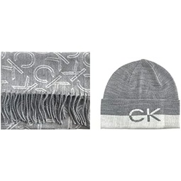 Calvin Klein Womens Logo Hat and Scarf 2 Piece Set