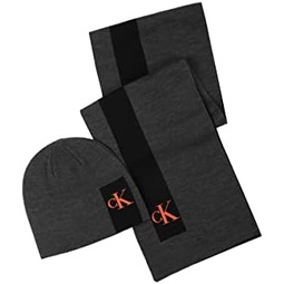 Calvin Klein mens Mens Cuff Hat and Scarf Gift Set