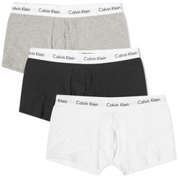 Calvin Klein Low Rise Trunk - 3 Pack Black, Heather & White