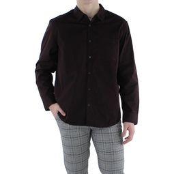mens point-collar pocket button-down shirt