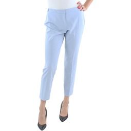 petites womens tapered leg ankle suit pants