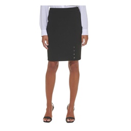 petites womens business office pencil skirt