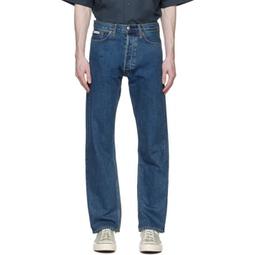 Indigo Straight-Fit Jeans 231824M186002