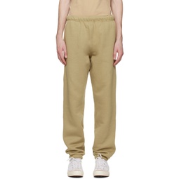 Tan Relaxed-Fit Lounge Pants 222824M190003
