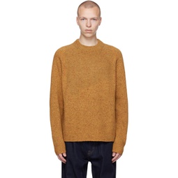 Orange Marled Sweater 222824M201001