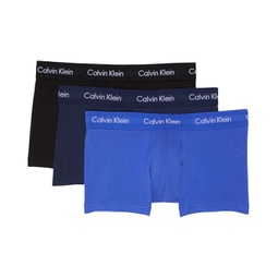 Mens Calvin Klein Underwear Cotton Stretch Low Rise Trunks 3-Pack
