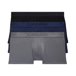 Mens Calvin Klein Underwear CK Black Low Rise Trunks 3-Pack