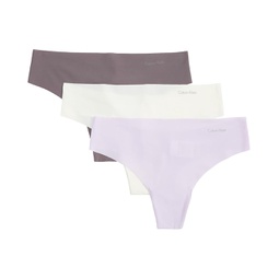 Womens Calvin Klein Underwear Invisibles 3-Pack Thong