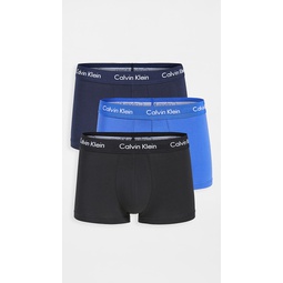 Cotton Stretch 3-Pack Low Rise Trunks
