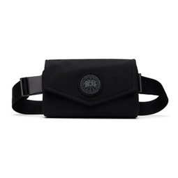 Black Mini Waist Pouch 241014M171001