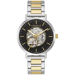 Mens Automatic Two-Tone Stainless Steel Bracelet Watch 39.5mm