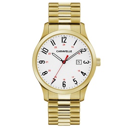 Mens Gold-Tone Stainless Steel Bracelet Watch 40mm