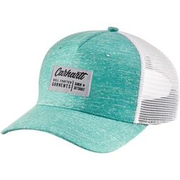 Carhartt Mens 105277 Jersey Mesh-Back Crafted Patch Cap - One Size Fits All - Sea Green Snow Heather