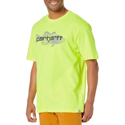 Mens Carhartt Loose Fit Heavyweight Short Sleeve Fish Graphic T-Shirt