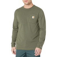 Mens Carhartt Force Relaxed Fit Midweight Long Sleeve Pocket Tee