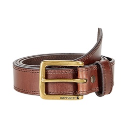 Carhartt Big & Tall Leather Engraved Buckle Belt