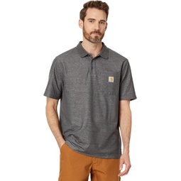 Mens Carhartt Loose Fit Midweight Short Sleeve Pocket Polo