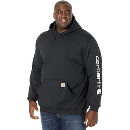 Mens Carhartt Midweight Signature Sleeve Logo Hooded Sweatshirt