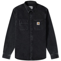 Carhartt WIP Salinac Shirt Jacket Black Stone Washed