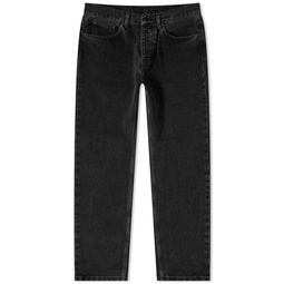 Carhartt WIP Newel Relaxed Tapered Jeans Black Stone Washed